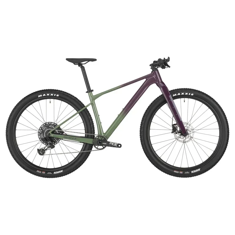 Scott Scale Gravel 20 Bike In Olivine Green/Blackberry Purple