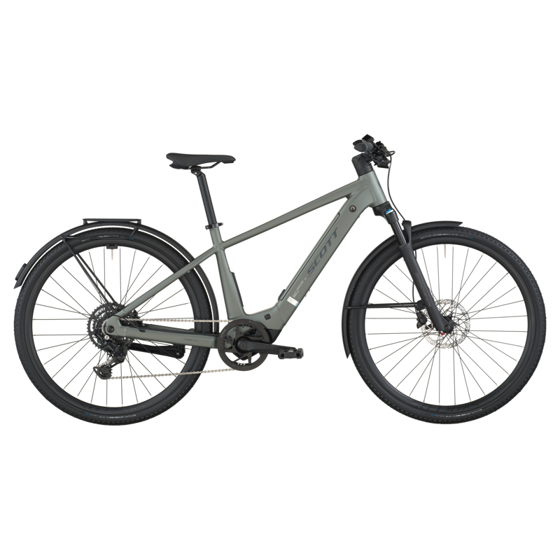 Scott Passage 20 eHybrid Bike in Highland Green