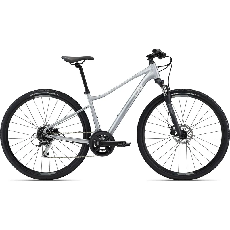 Liv Rove 3 DD Hybrid Bike in Silver 2022