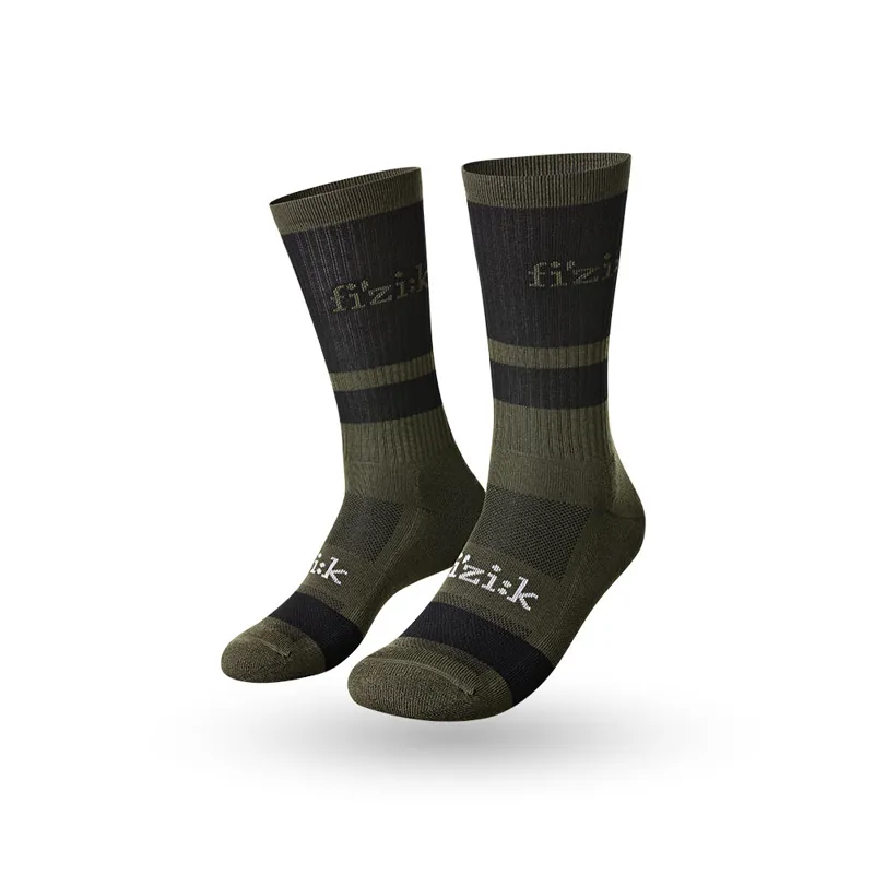 Fizik Off-road Cycling Socks in Green/Black