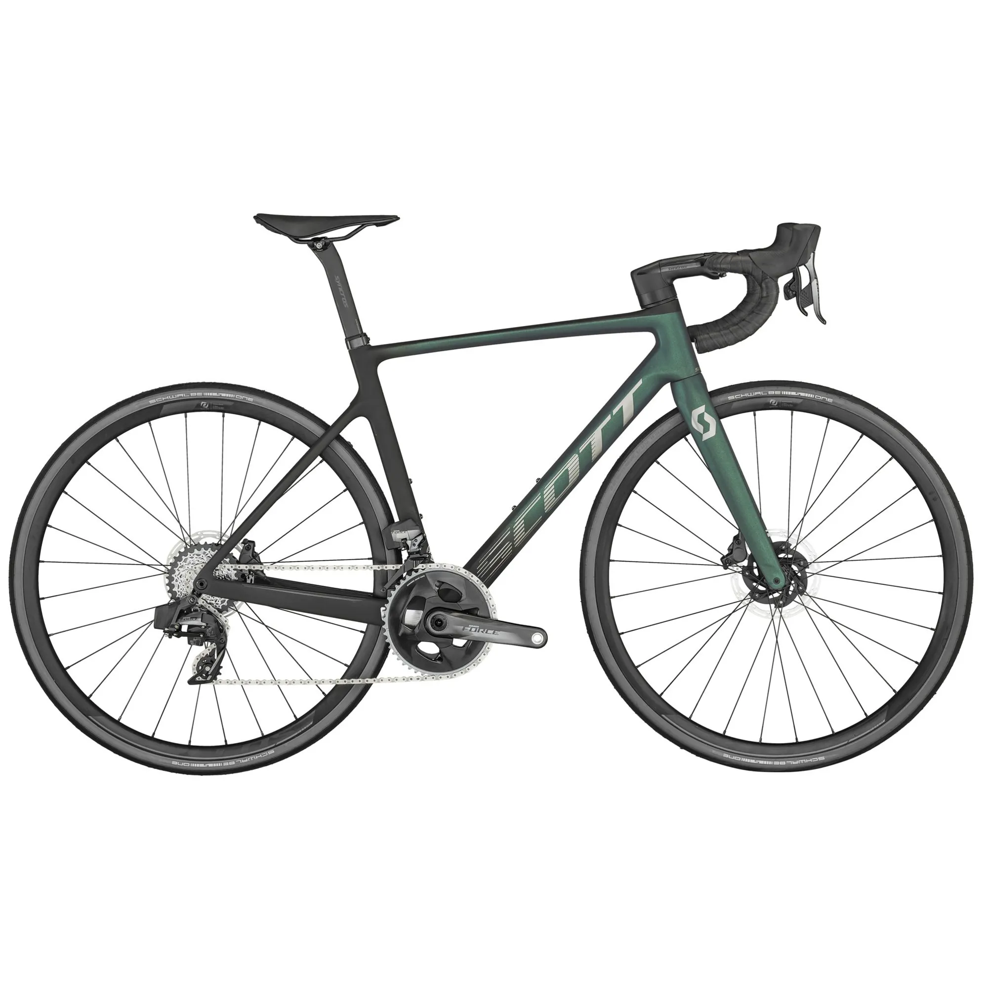 Scott Addict RC 20 Road Bike in Green - Main Image