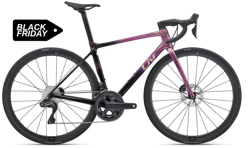 Liv Langma Advanced SL Disc 1 Women's Road Bike in Mulberry Glitter