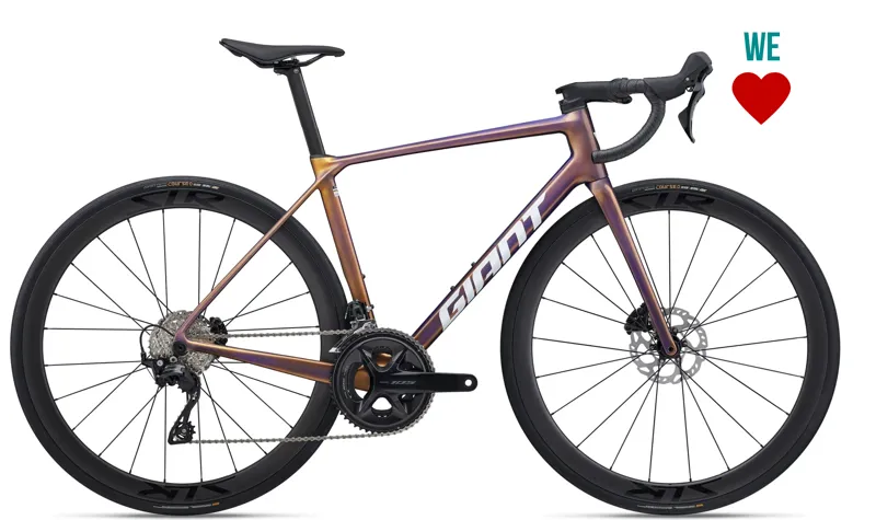 Giant TCR Advanced Pro 2 Road Bike In Gloss Meteor Storm/White