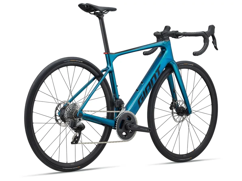Giant Defy Advanced E+ Elite 2 E-Road Bike In Gloss Sea Sparkle-1