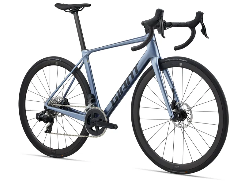 Giant TCR Advanced 0-AXS Road Bike In Gloss Frost Silver/Cold Iron-1