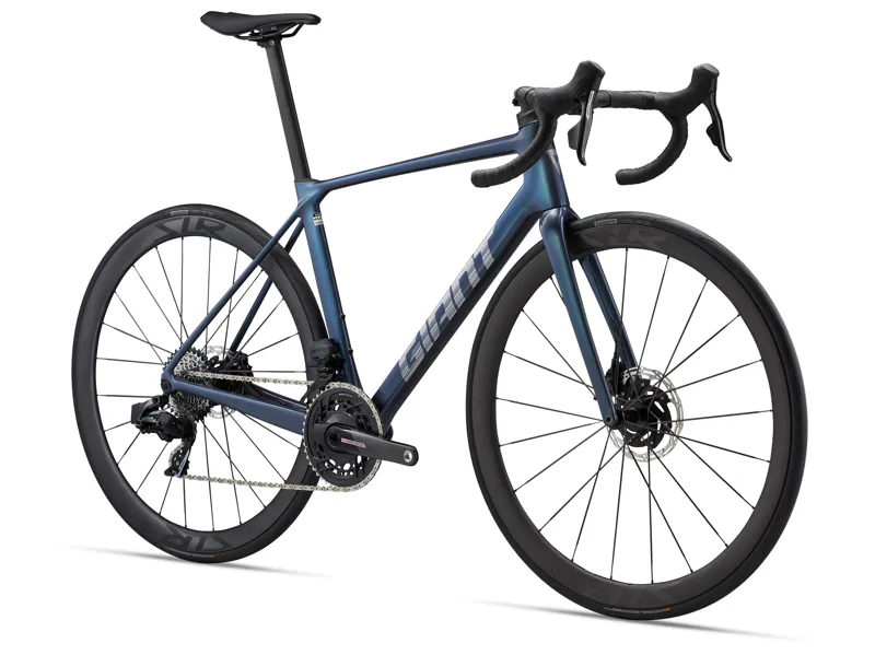 Giant TCR Advanced Pro 0-AXS Road Bike In Gloss Ocean Twilight/Lightning Silver-1