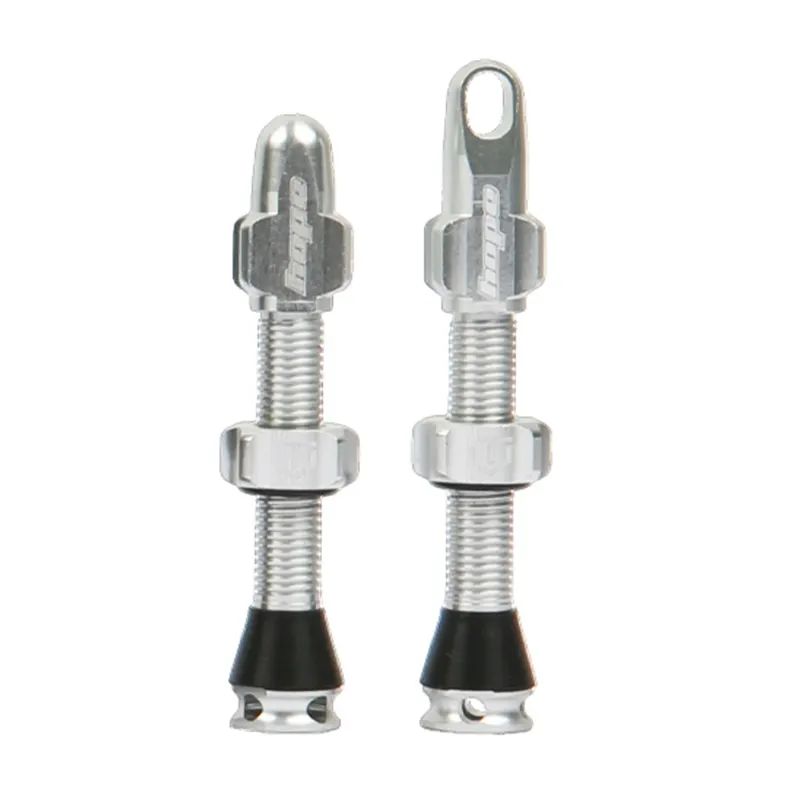 HOPE TUBELESS VALVE PAIR 40MM SILVER