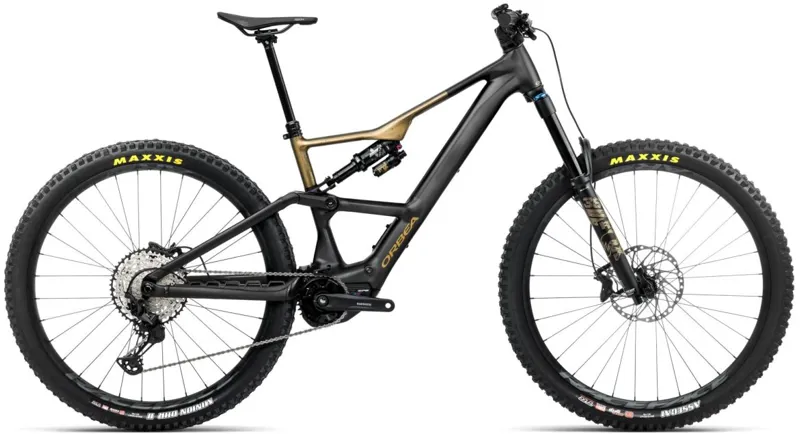 Orbea Rise Lt H10 E-Mountain Bike In Diamond Black-Splash Olive Green Matt