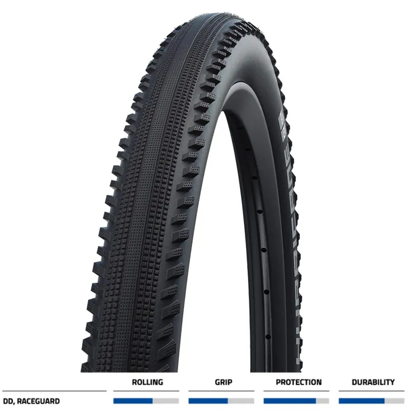 Schwalbe Hurricane 27.5x2-inch Performance Clincher Tire in Black-2